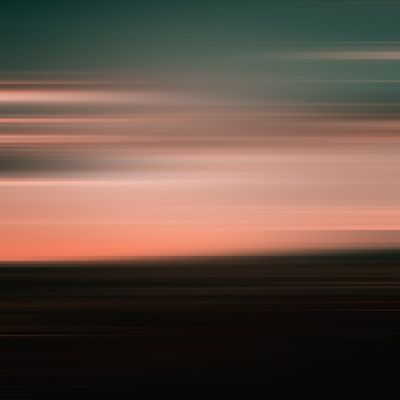 Abstract cityscape in cold colors